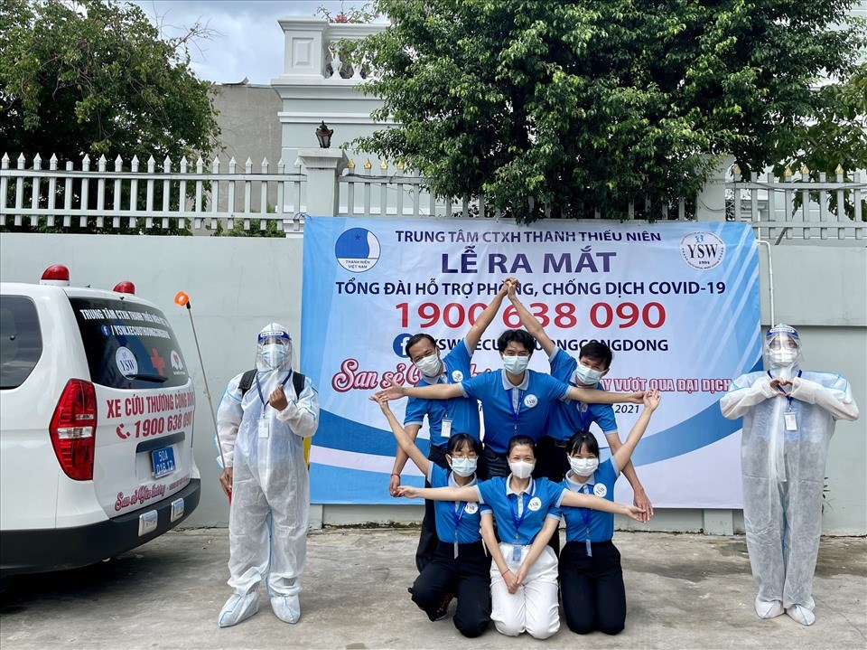 Hình ảnh ra mắt Tổng đài hỗ trợ phòng, chống dịch COVID-19. Ảnh Hải Đăng Hình ảnh ra mắt Tổng đài hỗ trợ phòng, chống dịch COVID-19. Ảnh Hải Đăng
