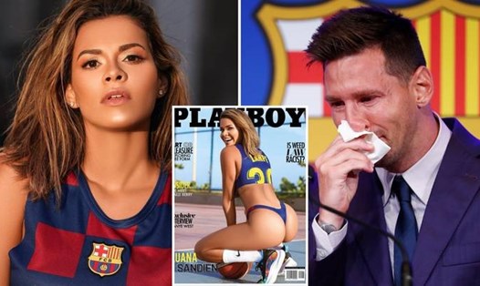 Luana Sandien rất muốn sở hữu chiếc khăn giấy đã bị nhàu nát của Lionel Messi. Đồ họa: Sportbible.
