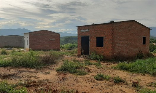 Một góc khu tái định cư tiền tỉ cỏ mọc hoang vắng ở huyện Đắk Hà, tỉnh Kon Tum Ảnh T.T