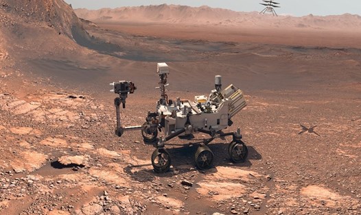 Tàu thám hiểm sao Hỏa Perseverance chuẩn bị lấy mẫu đá lần hai. Ảnh: NASA