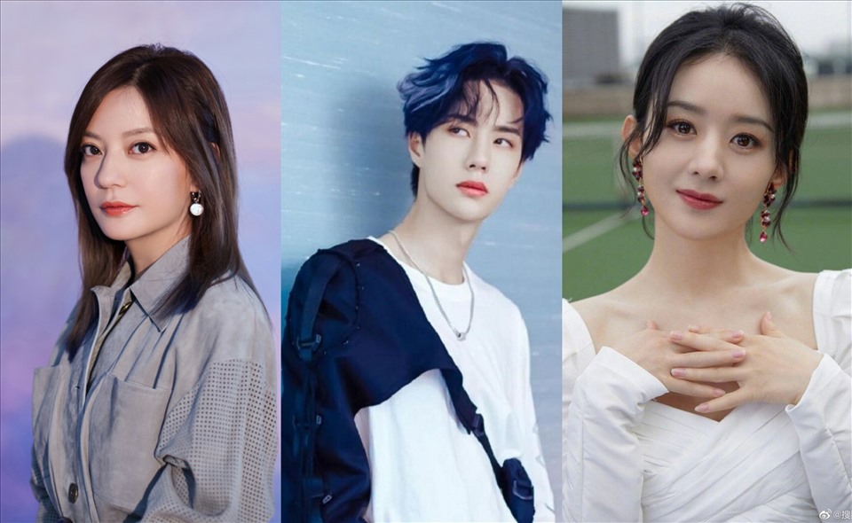 Triệu Vy, Vương Nhất Bác, Triệu Lệ Dĩnh dính ồn ào. Ảnh: Xinhua.