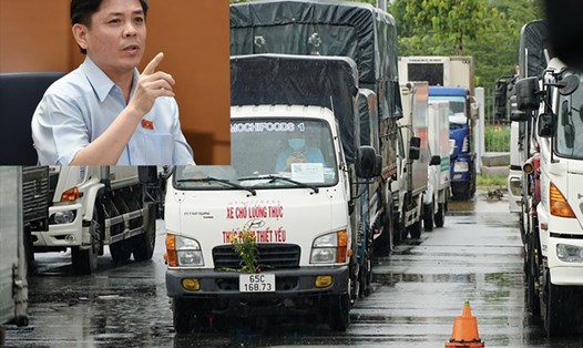 Bộ trưởng Bộ Giao thông Vận tải Nguyễn Văn Thể yêu cầu bỏ ngay quy định trung chuyển hàng hoá tại Cần Thơ. Ảnh TQ- TL