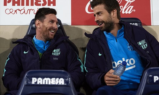 Lionel Messi chia tay Barcelona lại khiến công việc kinh doanh của Gerard Pique tốt hơn. Ảnh: AS