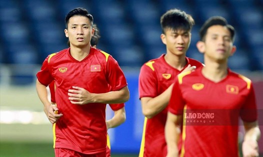 Bùi Tiến Dũng là cầu thủ thi đấu nhiều nhất tuyển Việt Nam tính đến thời điểm trước vòng loại cuối World Cup 2022. Ảnh: Trung Thu