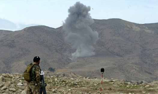 Một cuộc không kích của Mỹ ở tỉnh Nangarhar, Afghanistan. Ảnh minh họa. Ảnh: AFP