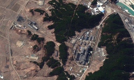 Ảnh vệ tinh của khu phức hợp hạt nhân Yongbyon. Ảnh chụp màn hình