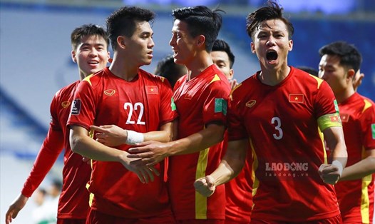 AFC đặt kì vọng ở bộ ba Ngọc Hải, Quang Hải và Tiến Linh của đội tuyển Việt Nam tại vòng loại cuối World Cup 2022. Ảnh: Trung Thu