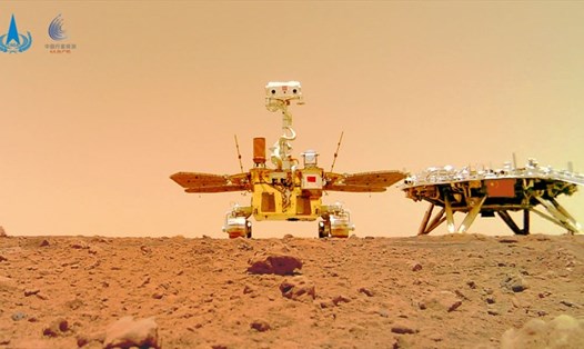 Tàu thám hiểm sao Hỏa Chúc Dung của Trung Quốc. Ảnh: CNSA