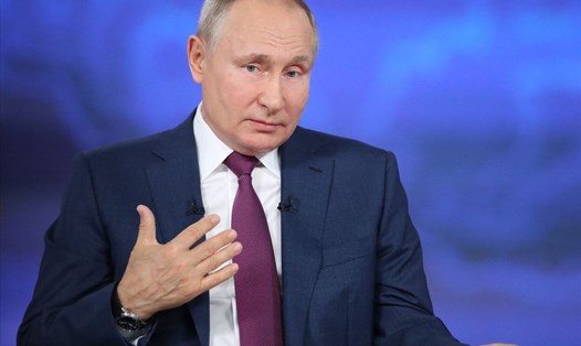 Tổng thống Putin cho biết mức kháng thể sau khi tiêm vaccine Sputnik V. Ảnh: AFP