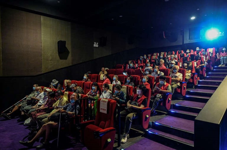 Xin Mu, rạp chiếu phim cho người khiếm thị ở Bắc Kinh, Trung Quốc. Ảnh: AFP