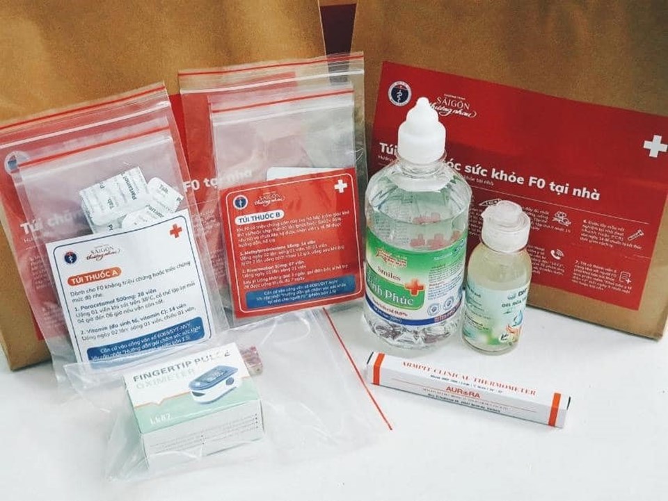 Túi thuốc điều trị F0 tại nhà. Ảnh: Bộ Y tế Túi thuốc điều trị F0 tại nhà. Ảnh: Bộ Y tế