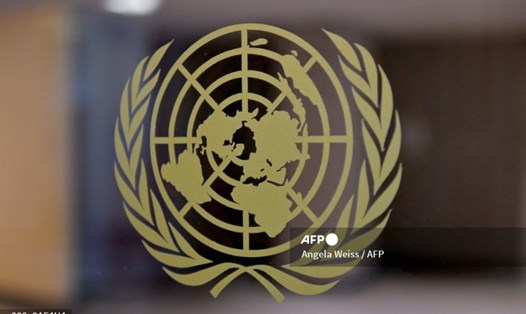 Biểu tượng của Liên Hợp Quốc. Ảnh: AFP