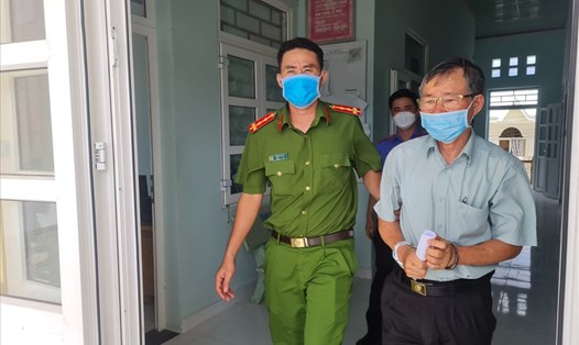 Bị can Phí Văn Thành lúc bị bắt. Ảnh: VKS