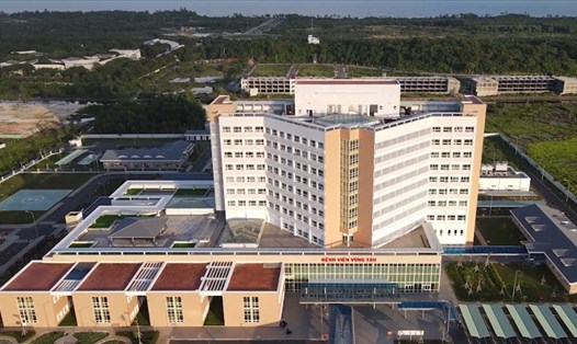 Bệnh viện Vũng Tàu, nơi đang điều trị cho một số ca bệnh COVID-19 rất nặng của tỉnh. Ảnh: T.A