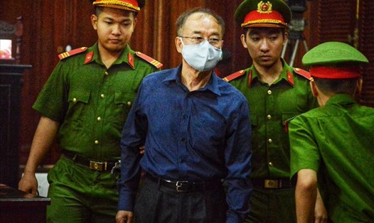 Bị cáo Nguyễn Thành Tài tại phiên tòa. Ảnh: Anh Tú