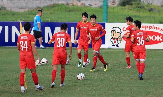 Đội tuyển Việt Nam sẽ thực hiện nguyên tắc “Bong bóng khép kín” trong toàn bộ thời gian tập huấn tại Hà Nội. Ảnh: VFF