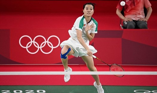 Tay vợt Nguyễn Thuỳ Linh. Ảnh: AFP