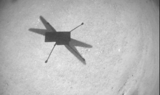 Trực thăng sao Hỏa Ingenuity trong chuyến bay số 11. Ảnh: NASA