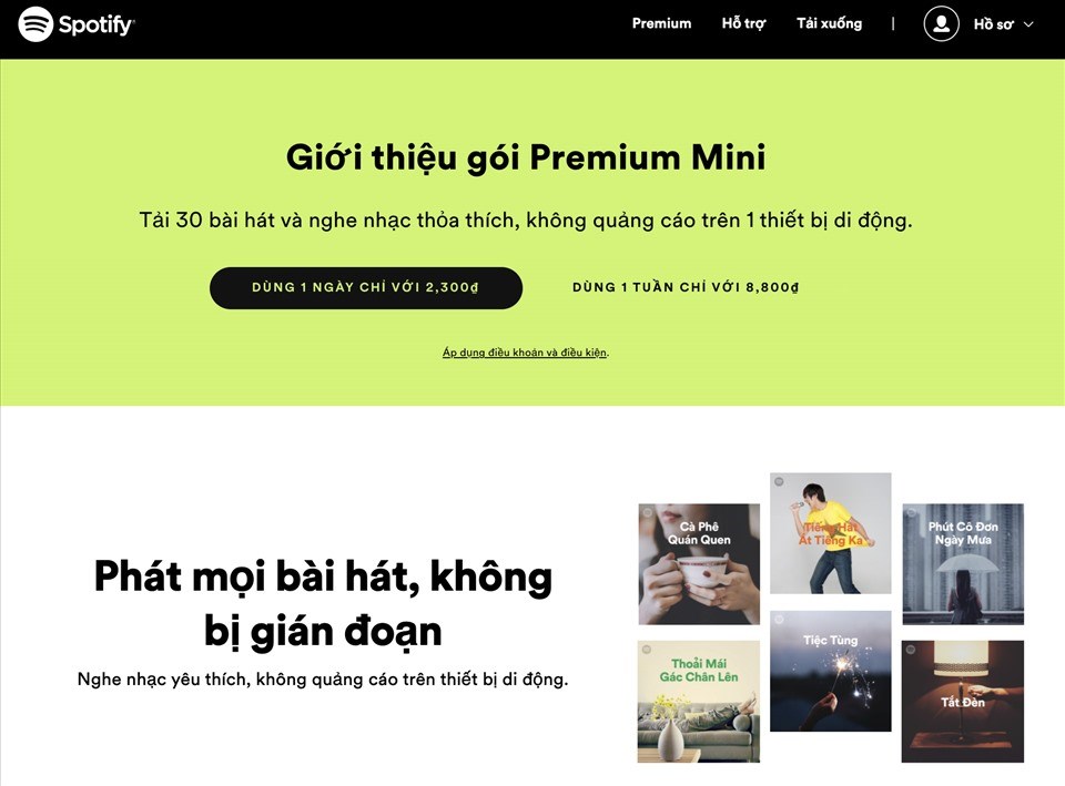 Spotify Premium Mini - VN Spotify Premium Mini - VN