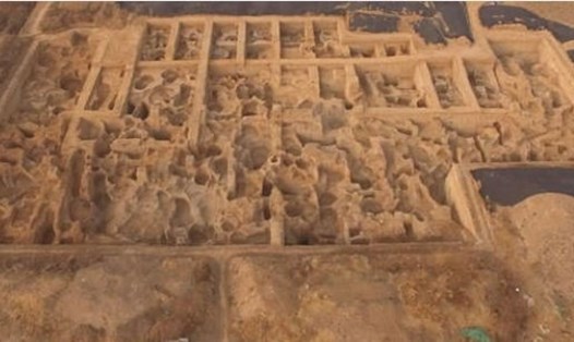 Xưởng đúc tiền lâu đời nhất thế giới được phát hiện ở thành phố cổ thuộc tỉnh Hà Nam, Trung Quốc. Ảnh: Đại học Trịnh Châu