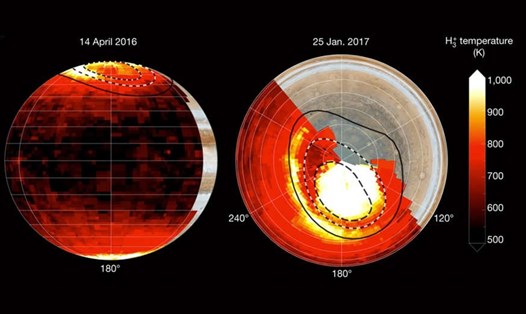 Bí ẩn nhiệt độ sao Mộc đã được giải đáp. Ảnh: James O'Donoghue/JAXA