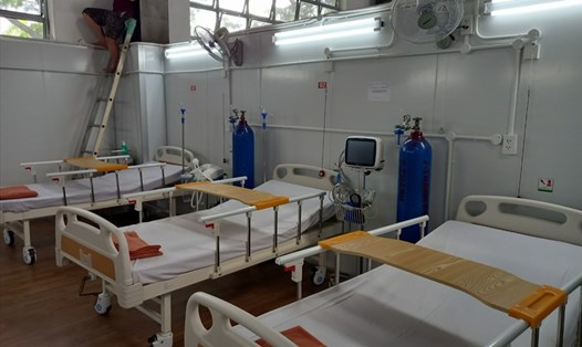 Bệnh viện Dã chiến số 16 - nơi Công đoàn Dầu khí Việt Nam quyết định tặng 3 máy thở. Ảnh: CĐN