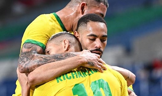 Brazil có nhiệm vụ bảo vệ huy chương vàng tại Olympic Tokyo 2020. Ảnh AFP