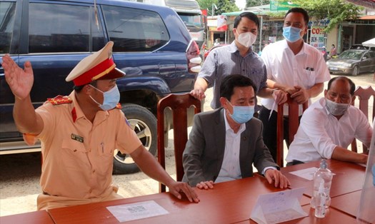 Lãnh đạo tỉnh Lâm Đồng thăm kiểm tra các chốt phòng dịch COVID-19 trên địa bàn tỉnh.Ảnh:DD