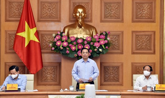 Thủ tướng Chính phủ Phạm Minh Chính phát biểu khai mạc Hội nghị. Ảnh Nhật Bắc