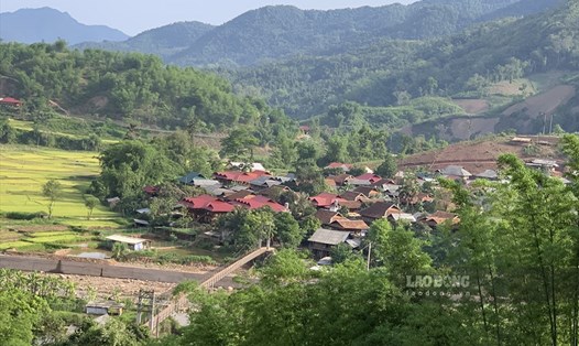 Một góc xã biên giới Chà Nưa, huyện Nậm Pồ, tỉnh Điện Biên - xã nông thôn mới không có khói thuốc lá. Ảnh: Văn Thành Chương