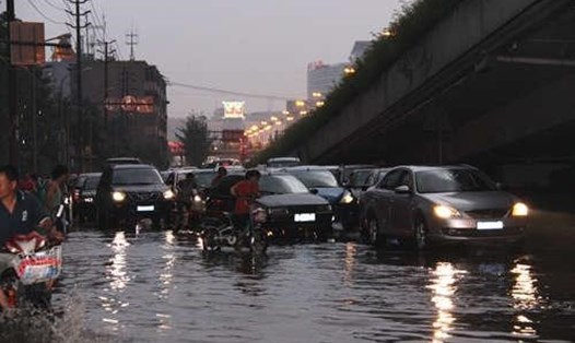 Mưa lớn gây ra thiệt hại nặng nề ở Tứ Xuyên, Trung Quốc, khiến 7.000 người phải sơ tán khẩn cấp. Ảnh: Tân Hoa Xã