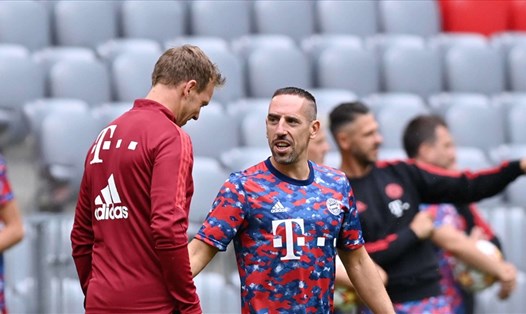 Franck Ribery đang "tập nhờ" tại câu lạc bộ Bayern Munich. Ảnh: Bild