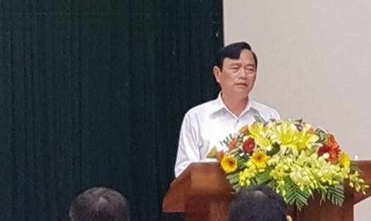 Ông Đinh Quý Nhân - nguyên Giám đốc Sở Giáo dục và Đào tạo Quảng Bình. Ảnh: Lê Phi Long