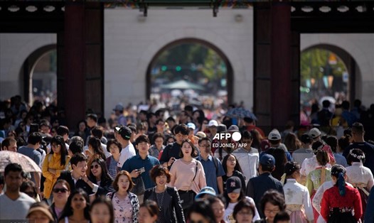 Hình ảnh trong dịp nghỉ lễ Trung thu ở Hàn Quốc năm 2018. Ảnh: AFP