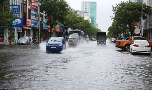 Bão số 5 suy yếu, Đà Nẵng vẫn có mưa diện rộng gây ngập úng nhiều nơi. Ảnh: TT