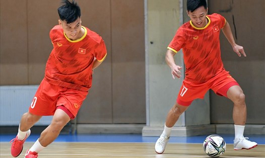 Đội tuyển Futsal Việt Nam đã sẵn sàng cho trận gặp Brazil. Ảnh: VFF