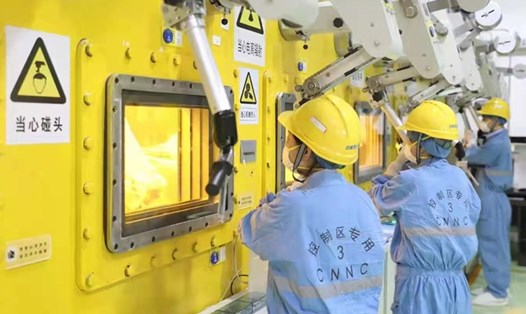 Trung Quốc khai trương nhà máy xử lý chất thải hạt nhân thành thuỷ tinh. Ảnh: Cơ quan Năng lượng Nguyên tử Trung Quốc