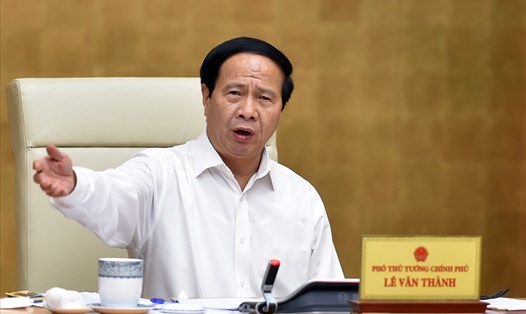 Phó Thủ tướng Lê Văn Thành: Không chấp nhận lùi tiến độ đã cam kết. Ảnh Đức Tuân