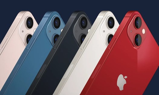 IPhone 13 và 13 Mini có các màu hồng, xanh, đen, trắng và đỏ (Ảnh: Apple)