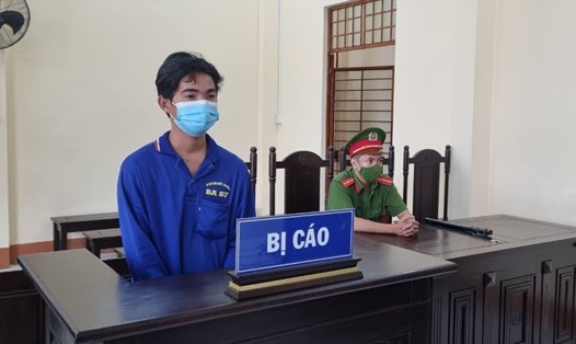 Nguyễn Trung Kiên tại phiên tòa. Ảnh: PV