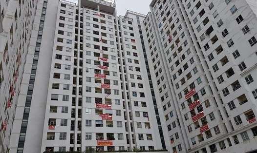 Một dự án chung cư tại Hà Nội "ôm" tiền quỹ bảo trì dẫn đến tranh chấp với cư dân. Ảnh: Cao Nguyên.