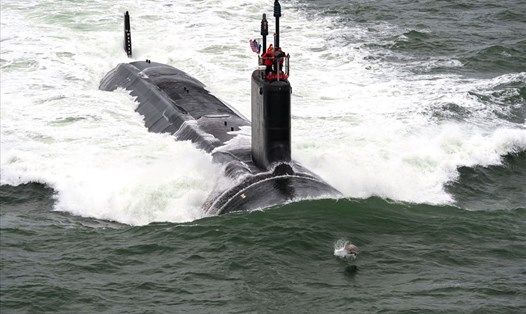 Tàu ngầm hạt nhân John Warner của Mỹ. Ảnh: Hải quân Mỹ