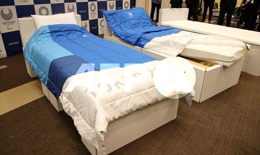 Giường Olympic Tokyo 2020 sẽ được chuyển sang dùng cho bệnh nhân COVID-19. Ảnh: AFP