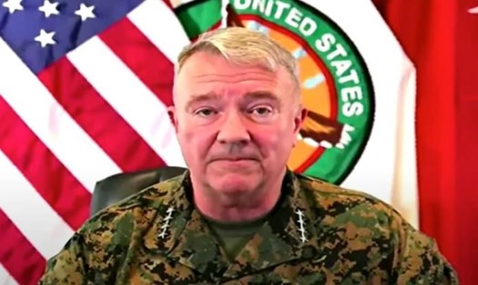 Tướng Kenneth McKenzie, người đứng đầu Bộ Tư lệnh Trung tâm Mỹ. Ảnh chụp màn hình