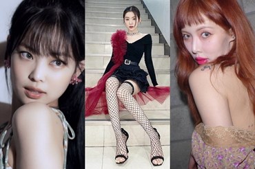 Sắc vóc gợi cảm của Jennie (BlackPink), Irene (Red Velvet) và HyunA. Ảnh: Xinhua.