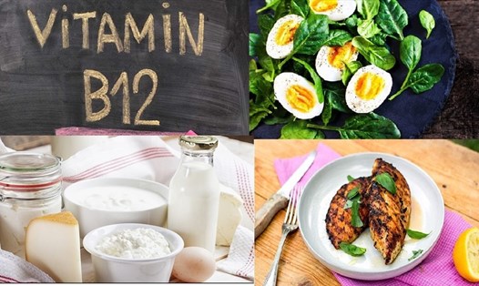 Những thực phẩm chứa nhiều vitamin B12. Ảnh minh hoạ: Nhật Quang.
