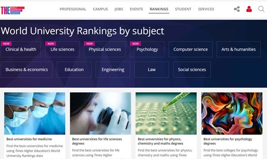 Theo kết quả kỳ xếp hạng THE WUR by Subject 2021, Đại học Quốc gia Hà Nội ở vị trí 601 - 800 trường đại học trên thế giới trong lĩnh vực Khoa học cơ bản.