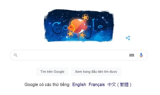 Google Doodle Tết Trung thu 2021. Ảnh chụp màn hình