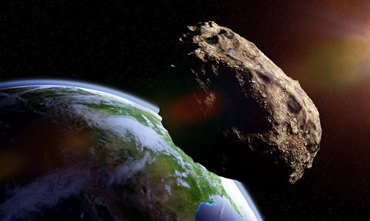 Minh họa tiểu hành tinh bay ngang Trái đất. Ảnh: AFP/Getty