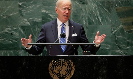 Tổng thống Mỹ Joe Biden phát biểu tại Đại hội đồng Liên Hợp Quốc ngày 21.9.2021. Ảnh: AFP